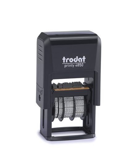 Trodat Printy Dater 4850 - Modro_rdec odtis